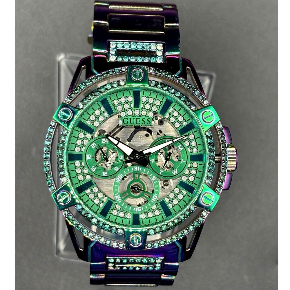 GUESS GW0497G3 Men's Iridescent Multifunction 48mm Watch